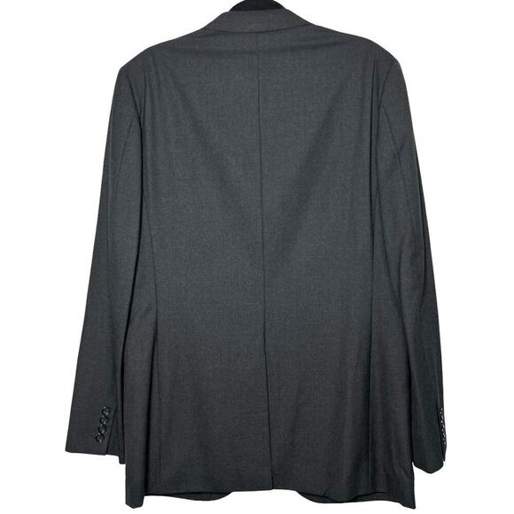 J Crew Mens Aldridge Jacket Loro Piana Super 120 Italian Wool Dark Gray Size 40L - Picture 2 of 7